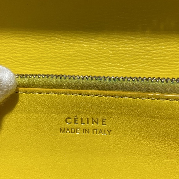 Céline VGUC Pebbled Grey Leather Continental Wallet $970 Retail - Picture 4 of 15